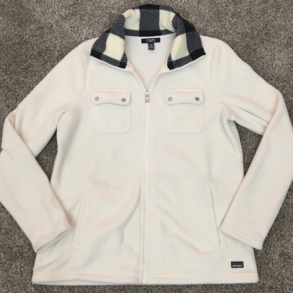 Chaps fleece jacket size Large